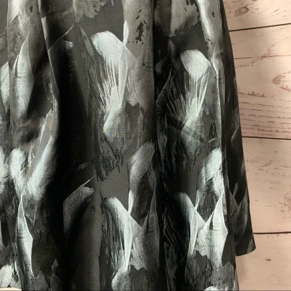 Nwt Whbm Strapless Feather Print Dress - Picture 5 of 9